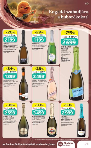 Akciós újság Auchan - Auchan - Bor ajánlataink érvényes 10.01.-tól 10.21.-ig - 21 oldal