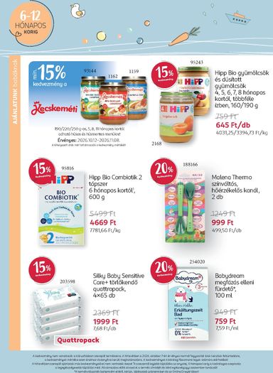Akciós újság Rossmann - Rossmann - Babaprogram érvényes 10.12.-tól 11.08.-ig - 10 oldal
