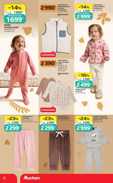 Akciós újság Auchan - Auchan - Őszi ruha ajánlataink érvényes 10.01.-tól 10.21.-ig - 8 oldal