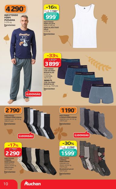 Akciós újság Auchan - Auchan - Őszi ruha ajánlataink érvényes 10.01.-tól 10.21.-ig - 10 oldal