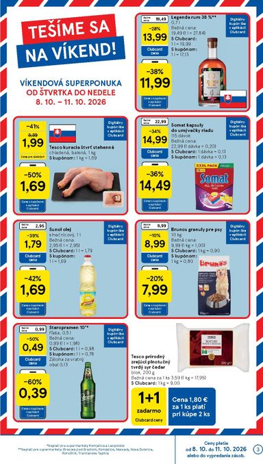 Leták Tesco - Tesco supermarket od 07.10. do 13.10. - strana 3