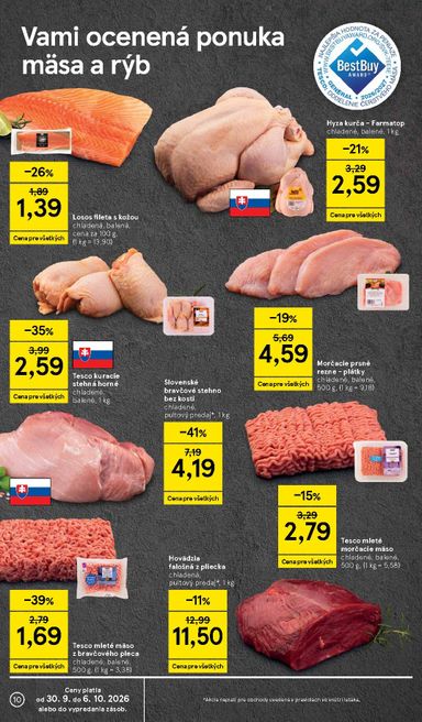 Leták Tesco - Tesco od 30.09. do 06.10. - strana 10