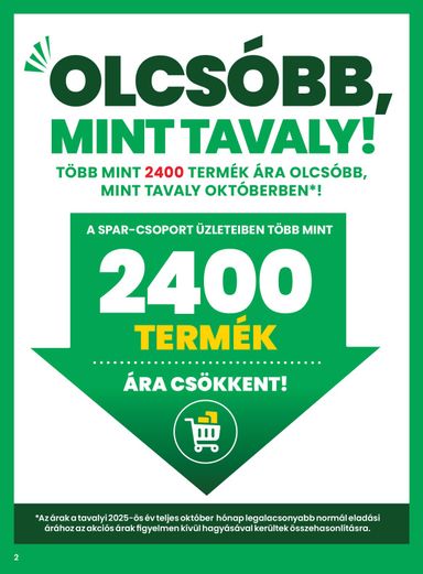 Akciós újság Spar - SPAR érvényes 10.08.-tól 10.14.-ig - 2 oldal