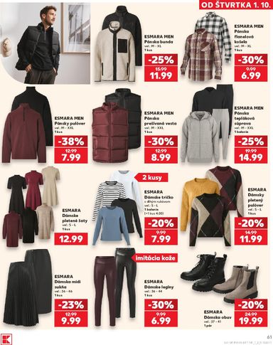 Leták Kaufland - Kaufland od 01.10. do 07.10. - strana 61