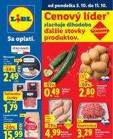 Lidl leták platný od pondelka 05.10.
