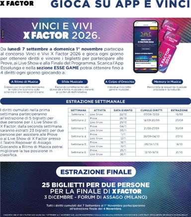 Volantino Esselunga - Esselunga - Collezione X Factor - 2° Appuntamento valido dal 24/09 al 07/10 - pagina 4