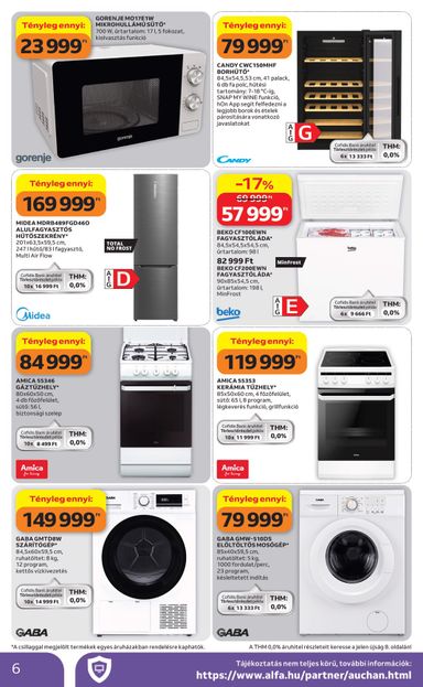 Akciós újság Auchan - Auchan - Műszaki ajánlataink érvényes 10.08.-tól 10.14.-ig - 6 oldal