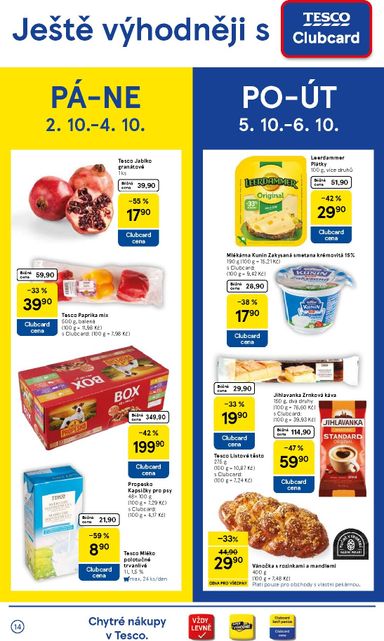 Leták Tesco - Tesco od 30.09. do 06.10. - strana 14