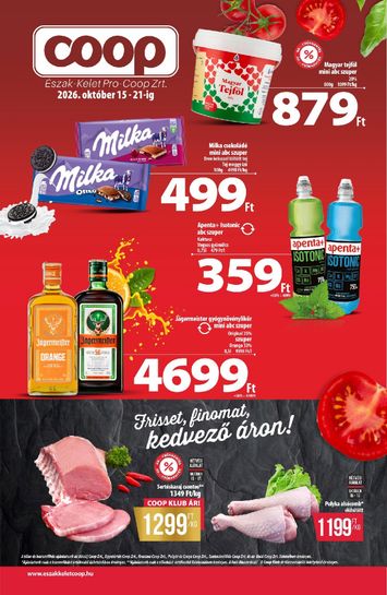 Akciós újság Coop - Coop - Észak-Kelet érvényes 10.15.-tól 10.21.-ig - 1 oldal