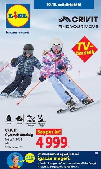 Akciós újság Lidl - Lidl - Nonfood érvényes 10.15.-tól 10.21.-ig - 1 oldal
