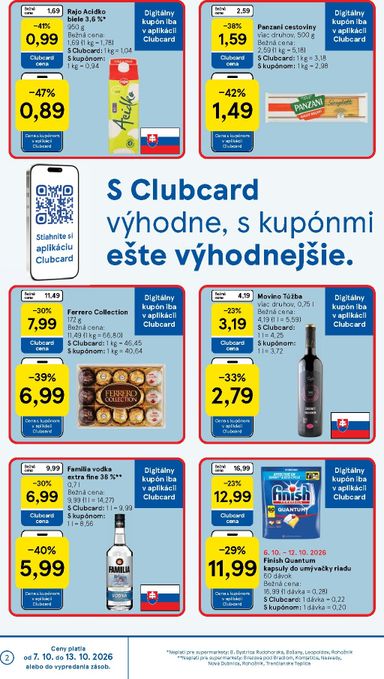 Leták Tesco - Tesco supermarket od 07.10. do 13.10. - strana 2