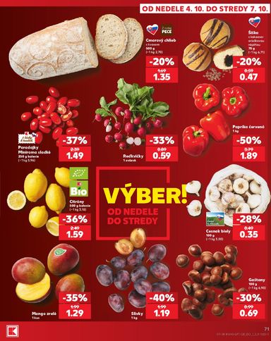 Leták Kaufland - Kaufland od 01.10. do 07.10. - strana 71