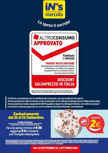 Volantino In's - In's valido dal 23/09 al 04/10 - pagina 1
