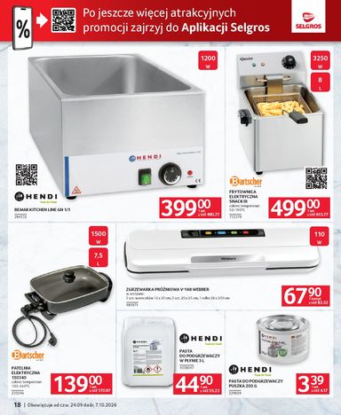 Gazetka Selgros - Selgros cash&carry - Oferta dla gastronomii od 24.09. do 07.10. - strona 18