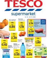 Tesco supermarket platný od stredy 14.10.2026