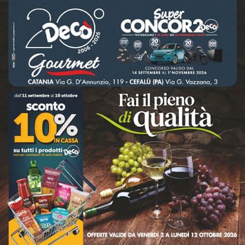 Volantino Decò - Decò - Gourmet valido dal 02/10 al 12/10 - pagina 1