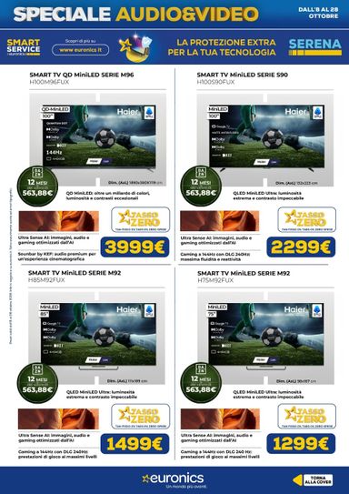 Volantino Euronics - Euronics - Audio Video valido dal 08/10 al 28/10 - pagina 9