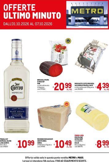 Volantino METRO - Metro - Offerte ultimo minuto valido dal 01/10 al 07/10 - pagina 1