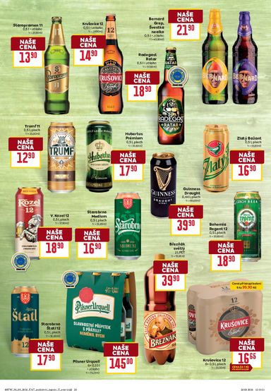 Leták Billa - Billa - Katalog: Podzimní nápoje od 30.09. do 20.10. - strana 20