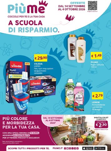 Volantino Piùme - Piùme valido dal 14/09 al 04/10 - pagina 1