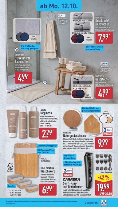 Prospekt ALDI Nord - ALDI NORD - Ausblick gültig ab 12.10. bis 17.10. - seite 8