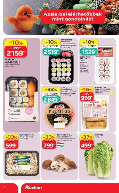 Akciós újság Auchan - Auchan - Ázsiai ajánlataink érvényes 10.08.-tól 10.21.-ig - 2 oldal