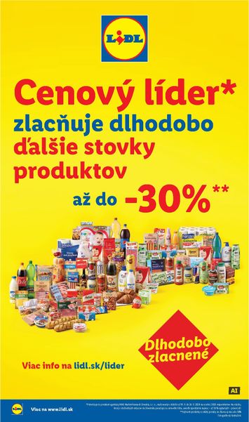 Leták Lidl - Lidl - Dlhodobo zlacnené od 03.07. do 31.12. - strana 1