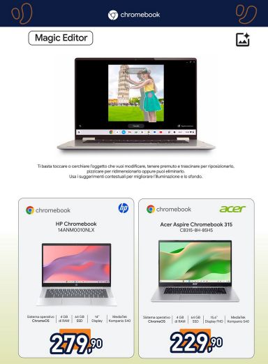 Volantino Unieuro - Unieuro - Speciale Chromebook valido dal 18/09 al 04/10 - pagina 4