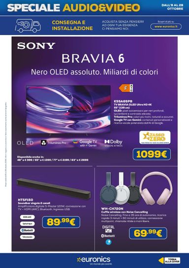 Volantino Euronics - Euronics - Audio Video valido dal 08/10 al 28/10 - pagina 14