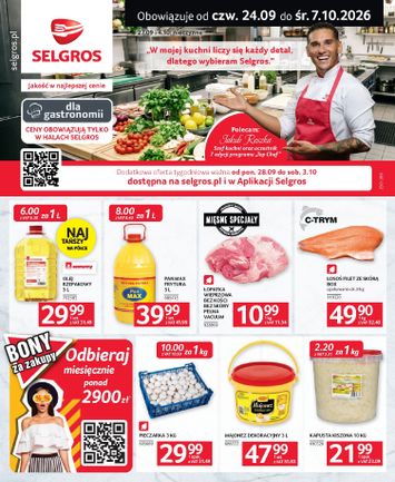 Gazetka Selgros - Selgros cash&carry - Oferta dla gastronomii od 24.09. do 07.10. - strona 1