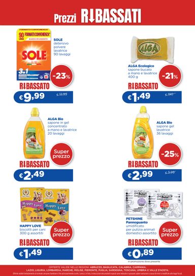 Volantino Acqua e Sapone - Acqua e Sapone - Prezzi Ribassati valido dal 04/09 al 01/11 - pagina 4