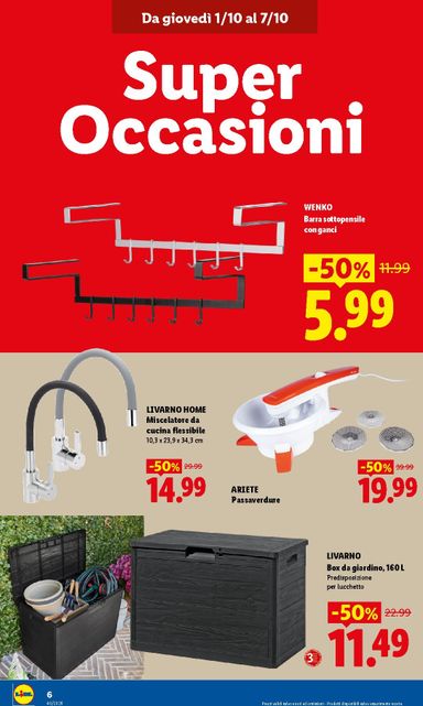 Volantino Lidl - Lidl - Nuova apertura - Maerne di Martellago valido dal 01/10 al 07/10 - pagina 6