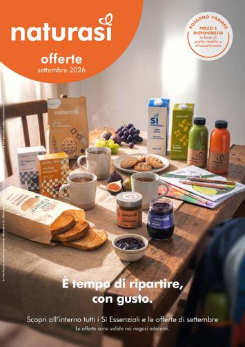 Volantino NaturaSì - NaturaSì valido dal 09/09 al 06/10 - pagina 1