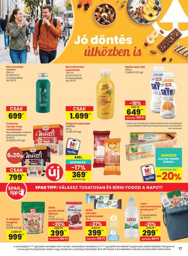 Akciós újság Spar - SPAR érvényes 10.08.-tól 10.14.-ig - 17 oldal