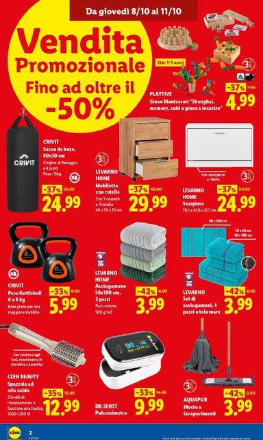 Volantino Lidl - Lidl - Vendita Promozionale Gorizia valido dal 08/10 al 11/10 - pagina 2