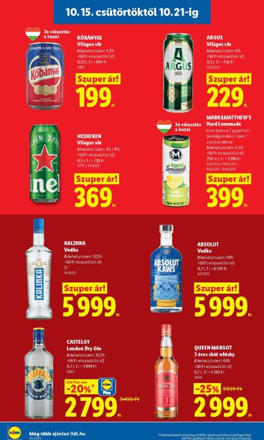 Akciós újság Lidl - Lidl érvényes 10.15.-tól 10.21.-ig - 18 oldal