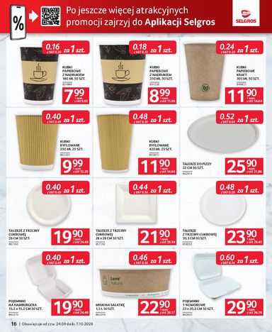 Gazetka Selgros - Selgros cash&carry - Oferta dla gastronomii od 24.09. do 07.10. - strona 16