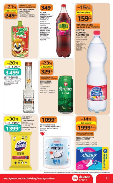 Akciós újság Auchan - Auchan szupermarket érvényes 10.08.-tól 10.14.-ig - 11 oldal