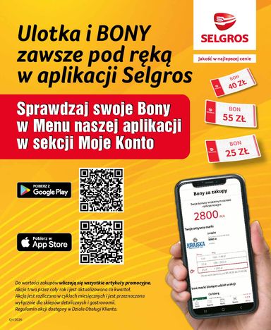Gazetka Selgros - Selgros cash&carry - Bony za zakupy od 01.10. do 31.12. - strona 8