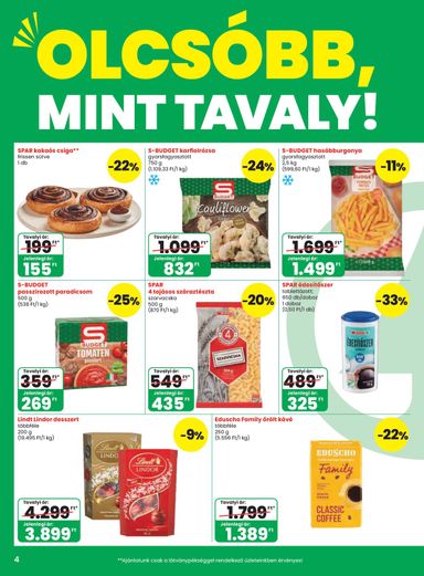 Akciós újság Spar - SPAR érvényes 10.08.-tól 10.14.-ig - 4 oldal