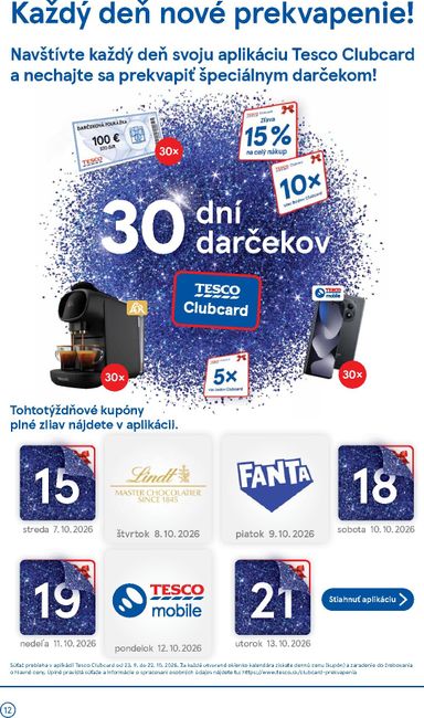 Leták Tesco - Tesco supermarket od 07.10. do 13.10. - strana 12