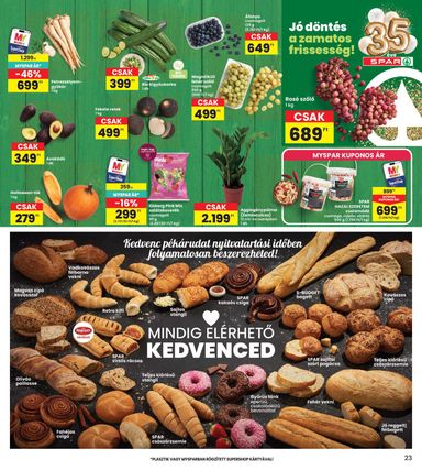 Akciós újság INTERSPAR - INTERSPAR érvényes 10.08.-tól 10.14.-ig - 23 oldal