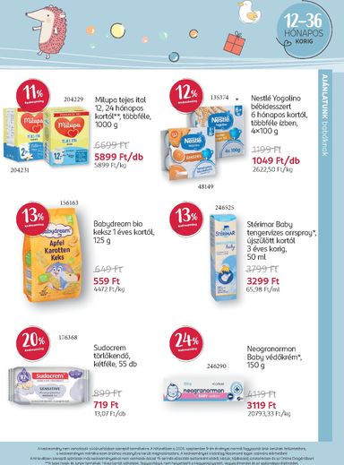 Akciós újság Rossmann - Rossmann - Babaprogram érvényes 09.14.-tól 10.11.-ig - 10 oldal