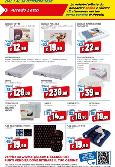 Volantino DPiù - DPiù - Solo Online valido dal 01/10 al 28/10 - pagina 20