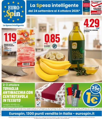 Volantino Eurospin - Eurospin valido dal 24/09 al 04/10 - pagina 1