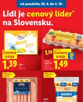 Lidl leták platný od pondelka 28.09.