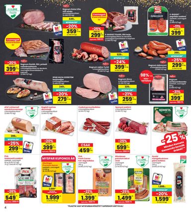 Akciós újság Spar - INTERSPAR érvényes 10.15.-tól 10.21.-ig - 4 oldal
