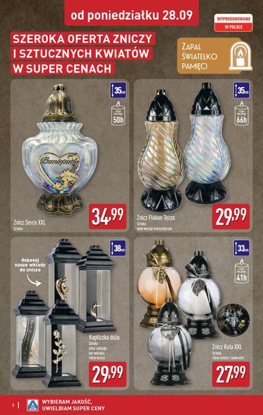 Gazetka ALDI - ALDI - Znicze i stroiki od 28.09. do 03.10. - strona 2