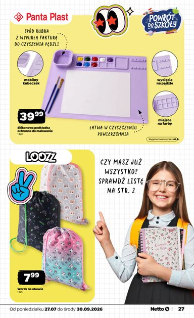 Gazetka Netto - Netto - Back to school od 27.07. do 30.09. - strona 27