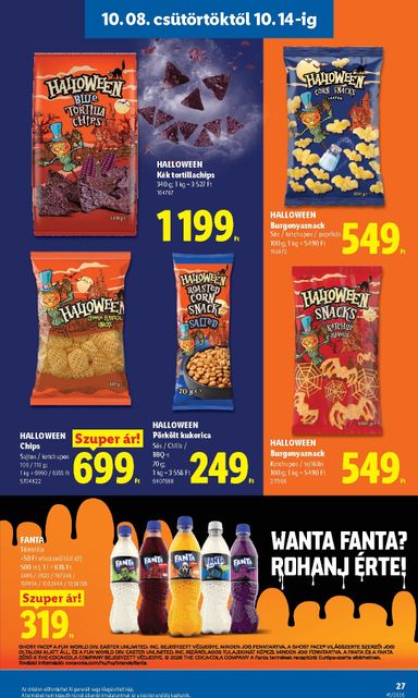 Akciós újság Lidl - Lidl érvényes 10.08.-tól 10.14.-ig - 27 oldal